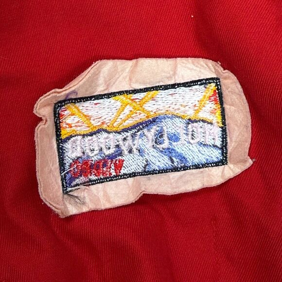 Vtg Hollywood Video Uniform Work Shirt Unisex Small Embroidered Red Long Sleeve - Picture 12 of 12